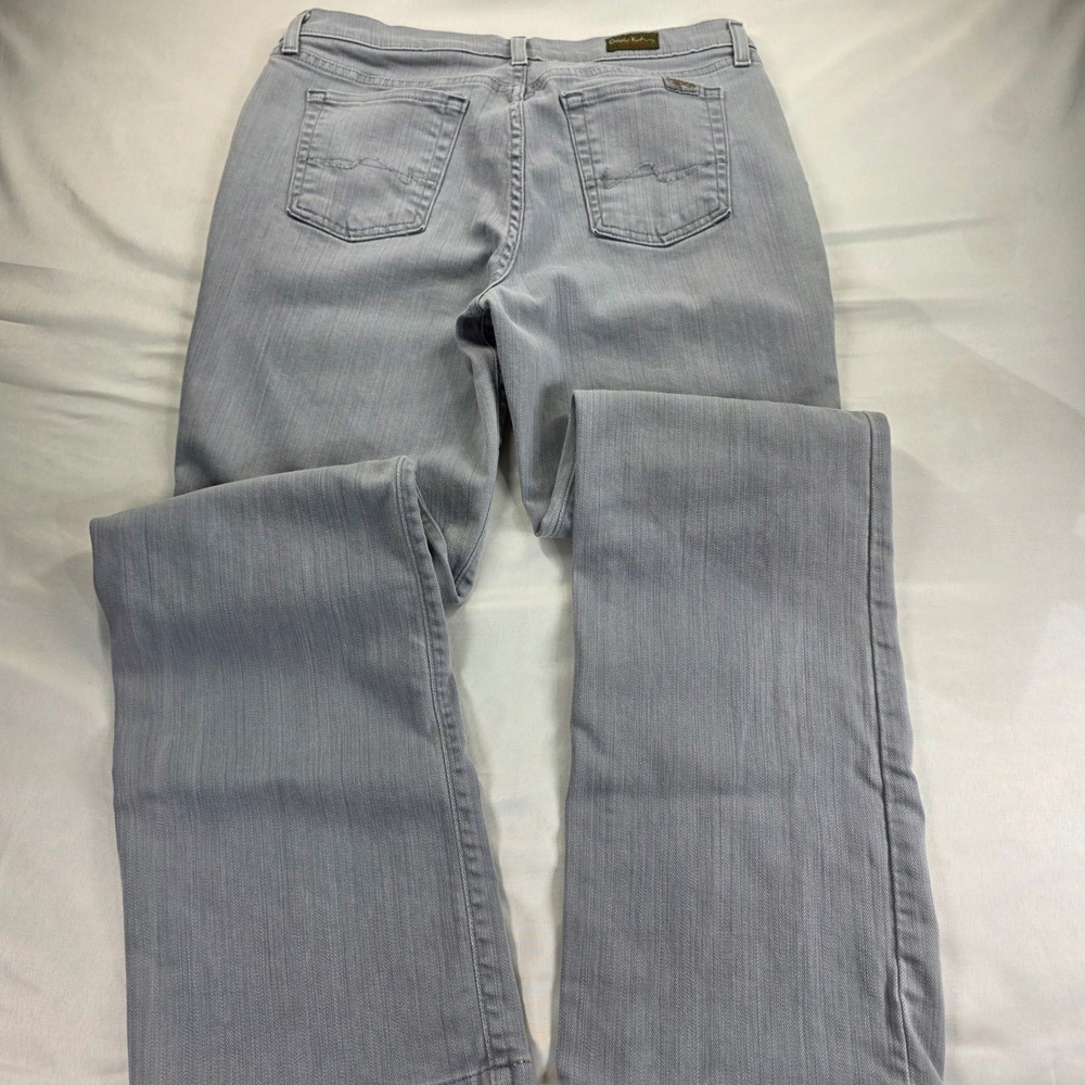David Kahn Jeanswear Lauren Gray Straight Leg Jeans Womens Size 12 Made in USA - Picture 6 of 10